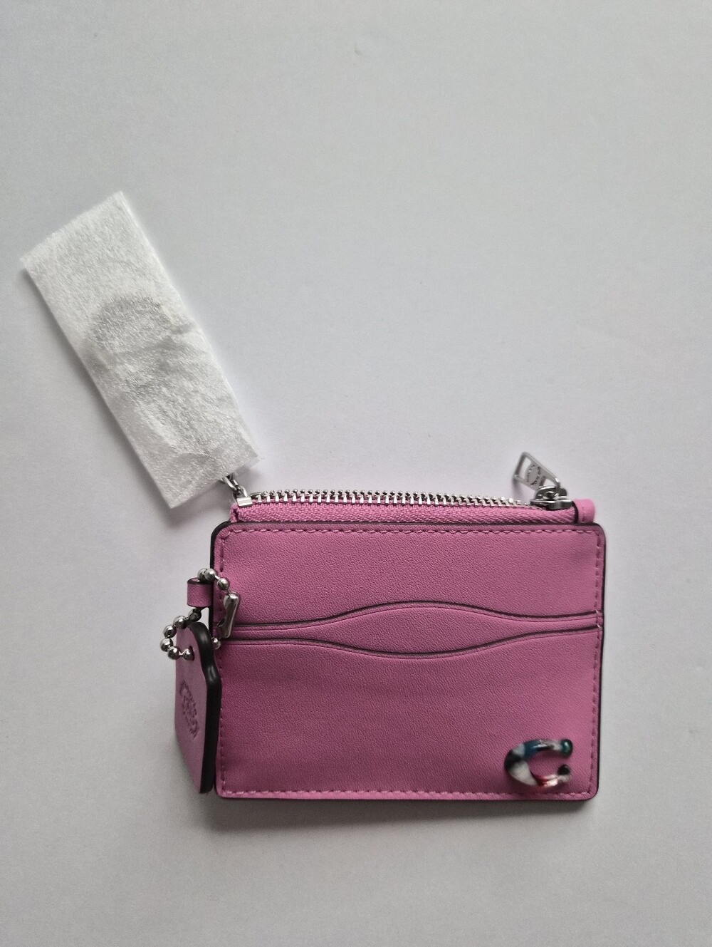 *NWT* [Coachtopia] Wavy Zip Card Case In Bright Magenta, CBM04, - Picture 5 of 11